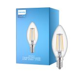 Philips Corepro LED Świeca E14 Włókno Przezroczysty 4.3W 470lm - 827 Bardzo Ciepła Biel | Zamienne 40W