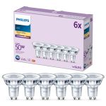Opakowanie 6x Philips LED Spot GU10 PAR16 5W 355lm 36D - 827 Bardzo Ciepła Biel