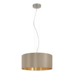 Eglo Lampa Wisząca Maserlo Stal Satynowy Nikiel | Nadaje Się Do 3x E27