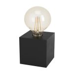 Eglo Lampa Stołowa Prestwick 2 Drewno Czarny | IP20 - Nadaje Się Do 1x E27 