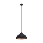 Eglo Lampa Wisząca Truro 2 Stal Czarny Miedź | IP20 - Nadaje Się Do 1x E27 