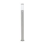 Eglo Lampa na postumencie Helsinki Stal Nierdzewna | IP44 - Nadaje Się Do 1x E27 - Czujnik Ruchu