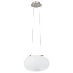 Eglo Lampa Wisząca Optica Stal Satynowy Nikiel | Nadaje Się Do 2x E27