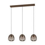 Eglo Lampa Wisząca Espinal Stal Brąz | IP20 - Nadaje Się Do 3x E27 