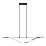 Eglo Lampa Wisząca Conaprato Stal Brushed Mosiądz, Czarny 20W 2500lm - 827-840-865 CCT | Ściemnianie