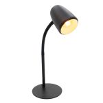 Eglo Lampa Stołowa Carlo Stal Czarny | Nadaje Się Do 1x E14