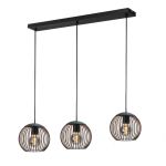 Eglo Lampa Wisząca Almanzora Czarny, Miedź | Nadaje Się Do 3x E27