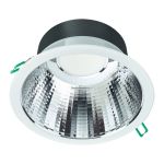 Philips LED Downlight Coreline DN142B Aluminium Valkoinen 19.2W 2300lm 60D - 840 Zimna Biel | Aukko 200mm - IP20 - UGR<19 - Ściemnianie