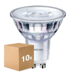 Opakowanie 10x Philips Corepro LED Spot GU10 PAR16 4W 345lm 36D - 827 Bardzo Ciepła Biel | Ściemnianie - Zamienne 50W