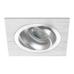 Noxion Wpuszczany Spot Boxi MR16 uchylny Aluminium | Aukko 80mm - GU10 Trzonek