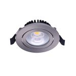 Noxion LED Uchylny Slim Spot Srebro Okrągła 6W 550lm 60D - 927 Bardzo Ciepła Biel | 85mm - IP54 - Ściemnianie - Najlepsze Renderowanie Kolorów