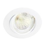 Any Lamp Wpuszczany Spot Okólnik uchylny Valkoinen | Aukko 75mm - GU5.3 Trzonek