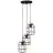 Brilliant Gwen Lampa Wisząca Metal Drewno Czarny | 420mm - Nadaje Się Do 3x E27