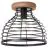 Brilliant Avia Lampa sufitowa Metal Drewno Czarny | 300mm - Nadaje Się Do 1x E27