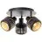 Brilliant Tyas Lampa sufitowa  Aluminium Metal Czarny Złoty | 370mm -  Nadaje Się Do 3x E14