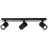 Brilliant Marty Lampa sufitowa Aluminium Piaszczysty Czarny 15W 1050lm - 830 Ciepła Biel | W Tym 3x GU10