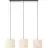 Brilliant Teddy Lampa Wisząca Metal Tekstyl Beige | Nadaje Się Do 3x E27
