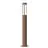 Nordlux Helix Lampa na postumencie Stal Corten Brązowy | 150mm - IP44 - Nadaje Się Do GU10