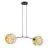 Emibig Lampa Wisząca Motif Stal Czarny | Nadaje Się Do 2x E27 - Max 15W