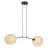 Emibig Lampa Wisząca Motif Stal Czarny | Nadaje Się Do 2x E27 - Max 15W