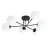 Emibig Lampa sufitowa Roma Stal Czarny | Nadaje Się Do 6x E14 - Max 10W