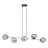 Emibig Lampa Wisząca Gravity Stal Czarny | Nadaje Się Do 6x E14 - Max 10W