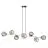 Emibig Lampa Wisząca Gravity Stal Czarny | Nadaje Się Do 8x E14 - Max 10W