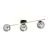 Emibig Lampa sufitowa Splendi Stal Czarny | Nadaje Się Do 3x E14 - Max 10W