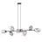 Emibig Lampa Wisząca Pandora Stal Czarny | Nadaje Się Do 8x E14 - Max 10W