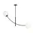 Emibig Lampa sufitowa Hunter Stal Czarny | Nadaje Się Do 2x E14 - Max 10W