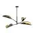 Emibig Lampa sufitowa Lotus Stal Czarny | Nadaje Się Do 4x E14 - Max 10W