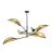 Emibig Lampa sufitowa Lotus Stal Czarny | Nadaje Się Do 6x E14 - Max 10W