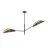 Emibig Lampa sufitowa Vene Stal Czarny | Nadaje Się Do 2x E14 - Max 10W