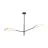 Emibig Lampa sufitowa Vene Stal Czarny | Nadaje Się Do 2x E14 - Max 10W