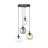 Emibig Lampa Wisząca Cosmo Stal Czarny | Nadaje Się Do 4x E14 - Max 10W