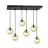Emibig Lampa Wisząca Cosmo Stal Czarny | Nadaje Się Do 6x E14 - Max 10W