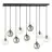 Emibig Lampa Wisząca Cosmo Stal Czarny | Nadaje Się Do 9x E14 - Max 10W