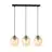 Emibig Lampa Wisząca Istar Stal Czarny | Nadaje Się Do 3x E27 - Max 10W