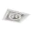Noxion Wpuszczany Spot bezszkieletowy Pro 1x AR111 uchylny Valkoinen | Aukko 164x164mm - G53 Trzonek