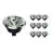 Opakowanie 10x Noxion Lucent LED Spot GU10 AR111 15W 850lm 40D - 927 Bardzo Ciepła Biel | Najlepsze Renderowanie Kolorów - Ściemnianie - Zamienne 75W