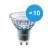 Opakowanie 10x Philips MASTER LED Spot ExpertColor GU10 PAR16 5.5W 375lm 25D - 930 Ciepła Biel | Najlepsze renderowanie kolorów - Ściemnianie - Zamienne 50W