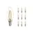 Opakowanie 10x Noxion Lucent LED E14 świeca Włókno Przezroczysty 2.5W 250lm - 827 Bardzo Ciepła Biel | Ściemnianie - Zamienne 25W