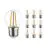 Opakowanie 10x Noxion Lucent Lustre LED E27 Piłka Włókno Przezroczysty 2.5W 250lm - 827 Bardzo Ciepła Biel - Zamienne 25W