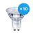 Opakowanie 10x Philips Corepro LED Spot GU10 PAR16 4W 345lm 36D - 830 Ciepła Biel | Ściemnianie - Zamienne 50W