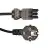 Noxion GST - Kompatybilny Kabel zasilający Czarny - Płeć Żeńska + Schuko Europlug - 3m - 3 pole 0.75mm2