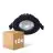 Opakowanie 10x Noxion LED uchylny Slim Spot Czarny 6W 550lm - 930 Ciepła Biel | Aukko 75mm - IP54 - Najlepsze renderowanie kolorów 