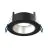 Noxion LED Spot Ares Głęboki ring Czarny - Z Inner Pierścień Srebro | Aukko 68mm - incl. GU10 Fitting