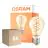 Opakowanie 6x Osram Vintage 1906 LED Classic Slim E27 Gruszka Włókno Złoty 8W 806lm - 922 Bardzo Ciepła Biel | Najlepsze Renderowanie Kolorów - Ściemnianie - Zamienne 60W