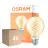 Opakowanie 4x Osram Vintage 1906 LED E27 Globe Włókno Twist Złoty 8W 806lm - 922 Bardzo Ciepła Biel | Najlepsze Renderowanie Kolorów - Ściemnianie - Zamienne 60W