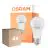 Opakowanie 4x Osram LED Star Classic E27 Gruszka Matowy 10W 1055lm - 827 Bardzo Ciepła Biel | Czujnik Światła - Zamienne 75W